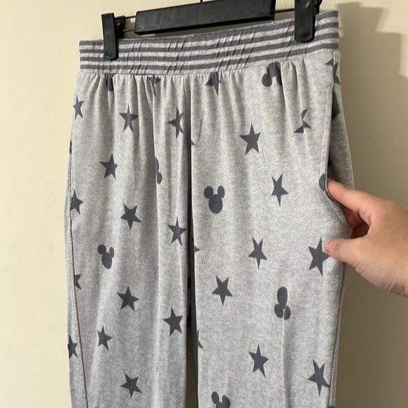 Disney Mickey Mouse Grey Jogger Pajama Pants Size Medium - Picture 6 of 12